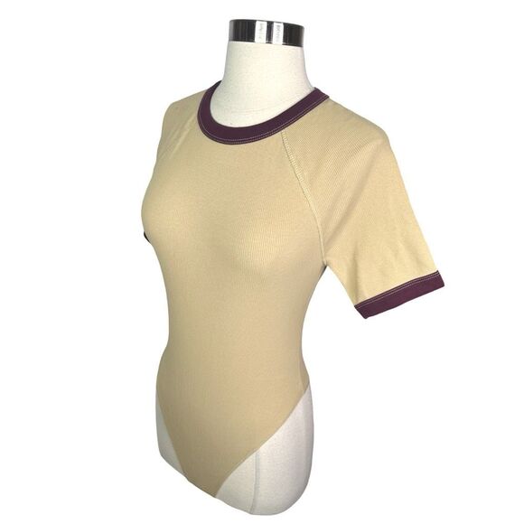 Steve Madden Darren Bodysuit - New Taupe - Size Medium - Picture 4 of 8